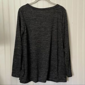 Black Grey Heather Knot shirt  XS